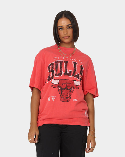 Mitchell & Ness Women's XL Arch T-Shirt Faded Red