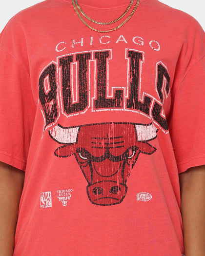 Mitchell & Ness Women's XL Arch T-Shirt Faded Red