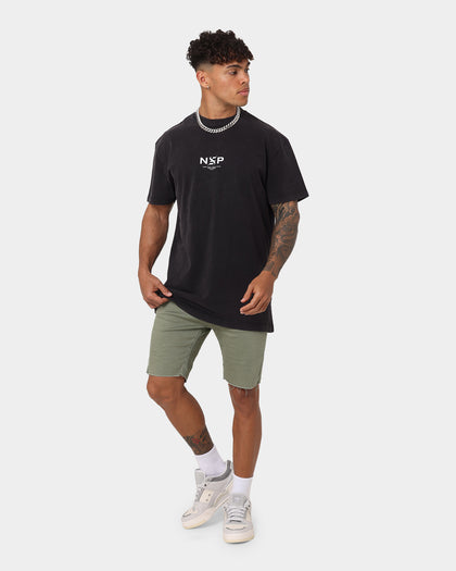 Nena and Pasadena Spaceboy Relaxed T-Shirt Pigment Black