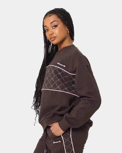 Ellesse Women's Derose Crewneck Brown