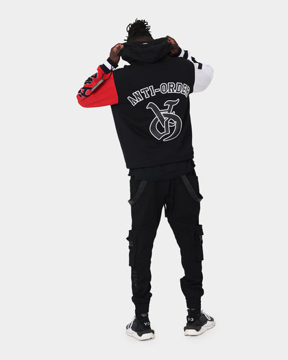 The Anti Order Antidote College Hoodie Black/White/Red