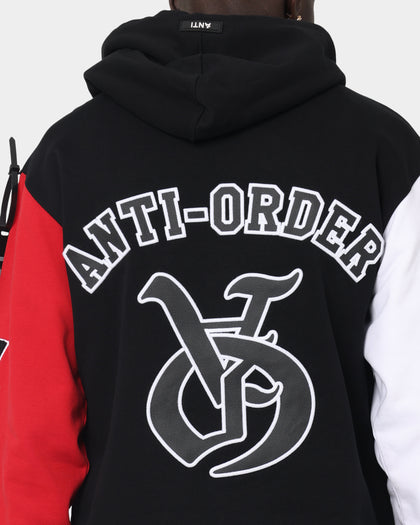 The Anti Order Antidote College Hoodie Black/White/Red