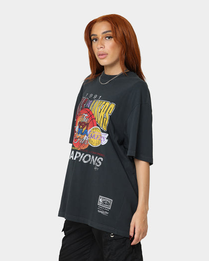 Mitchell & Ness Chicago Bulls Versus Los Angeles Lakers Finals Vintage T-Shirt Raven Black