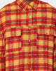 MNML Relaxed Cargo Flannel Shirt Yellow/Red