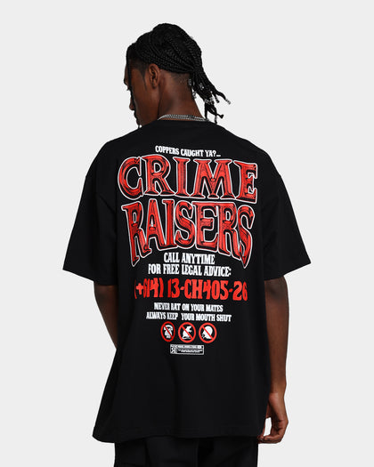 Rats Get Fat Crime Raisers T-Shirt Black