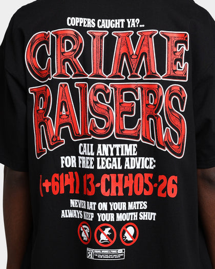 Rats Get Fat Crime Raisers T-Shirt Black