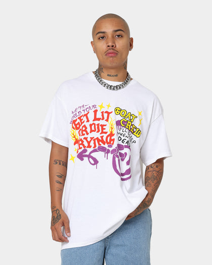 Goat Crew Get Lit Or Die Trying All Over Print T-Shirt White