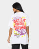 Goat Crew Get Lit Or Die Trying All Over Print T-Shirt White