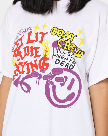 Goat Crew Get Lit Or Die Trying All Over Print T-Shirt White