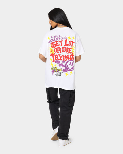 Goat Crew Get Lit Or Die Trying All Over Print T-Shirt White