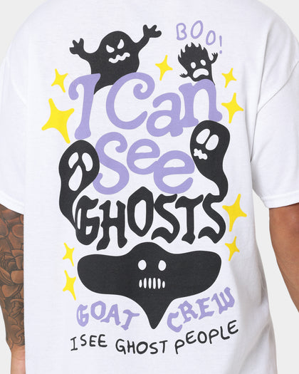 Goat Crew I Can See Ghosts All Over Print T-Shirt White