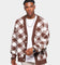 XXIII Noah Gingham Cardigan Brown/White