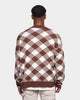 XXIII Noah Gingham Cardigan Brown/White