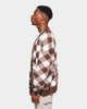 XXIII Noah Gingham Cardigan Brown/White