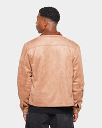 XXIII Suede Zip Up Jacket Brown