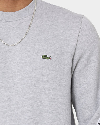 Lacoste Active Tape Crewneck Sweater Silver Chine