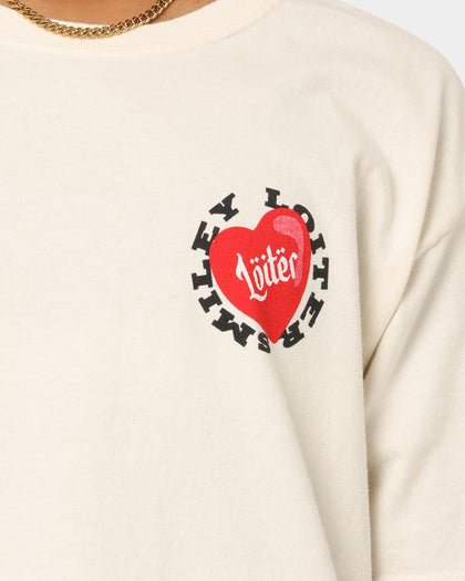 Loiter X Smiley I Heart Loiter T-Shirt Off White