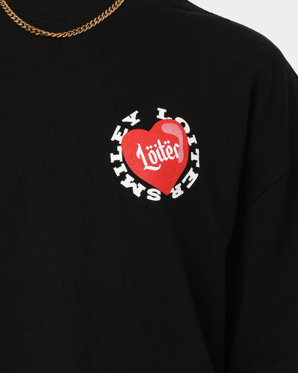 Loiter X Smiley I Heart Loiter Vintage T-Shirt Vintage Black