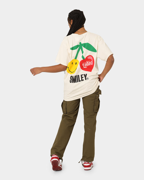 Loiter X Smiley Live Laugh Loiter T-Shirt Off White