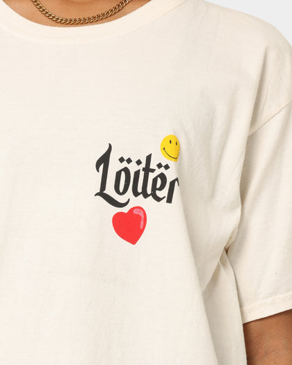 Loiter X Smiley Live Laugh Loiter T-Shirt Off White