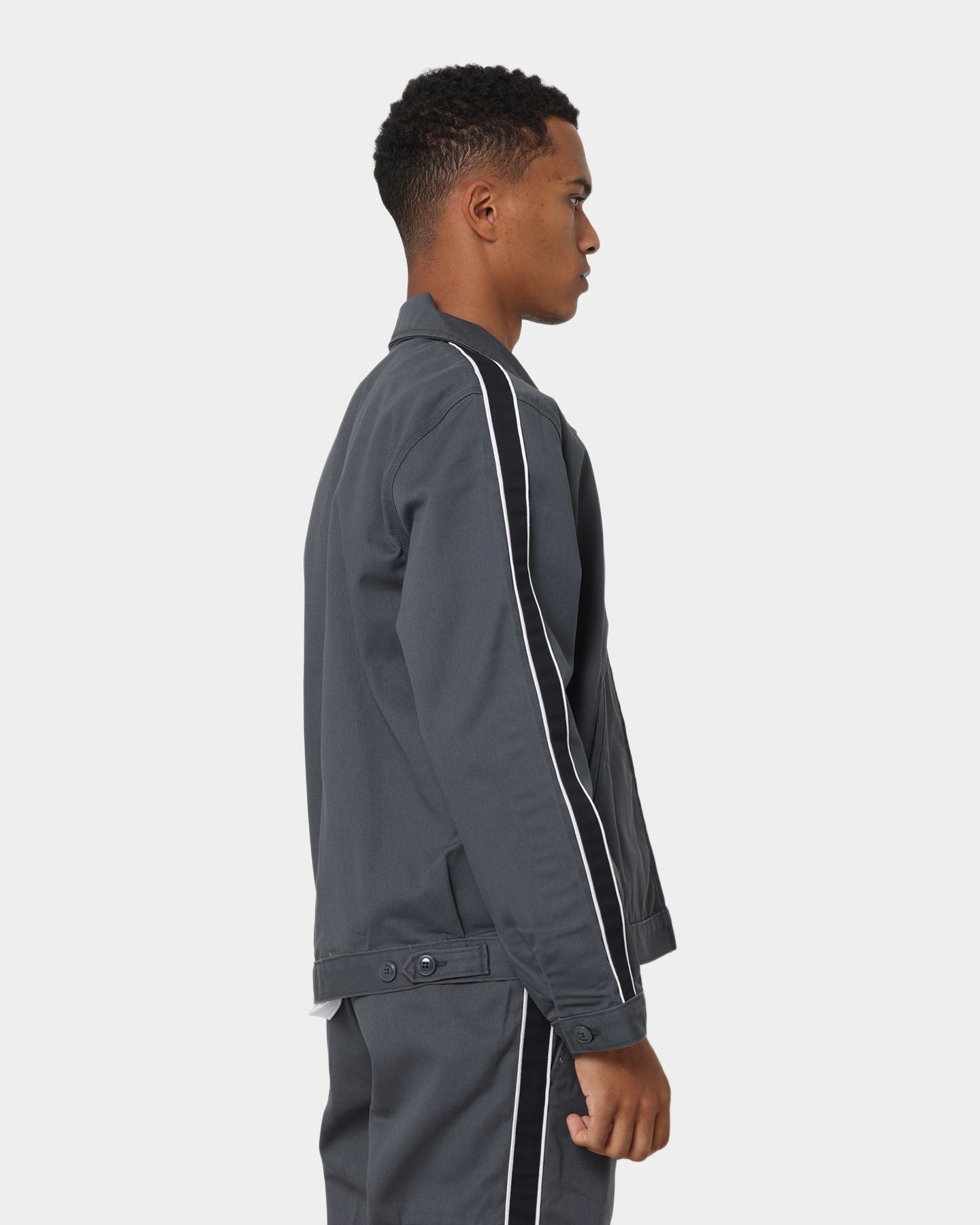 Supreme X Dickies Stripe Eisenhower Jacket Charcoal | Culture Kings US