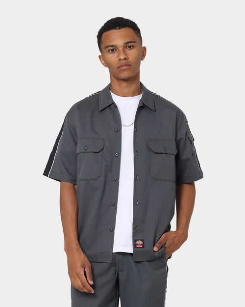Supreme X Dickies Stripe T-Shirt Charcoal