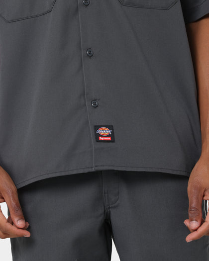 Supreme X Dickies Stripe T-Shirt Charcoal