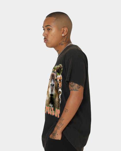 Goat Crew Okay I Pull Up Vintage T-Shirt Black Wash