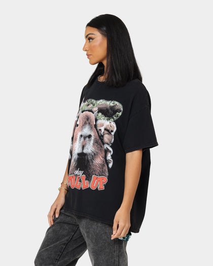 Goat Crew Okay I Pull Up Vintage T-Shirt Black Wash