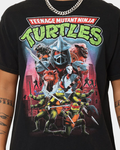 American Thrift X Teenage Mutant Ninja Turtles Poster V1 Vintage T-Shirt Vintage Black