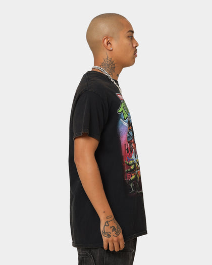 American Thrift X Teenage Mutant Ninja Turtles Poster V1 Vintage T-Shirt Vintage Black