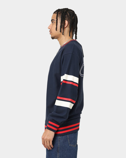 Champion Collegiate Heritage Split Crewneck Navy