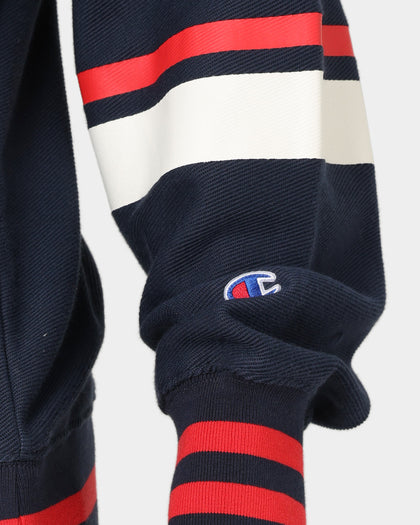 Champion Collegiate Heritage Split Crewneck Navy