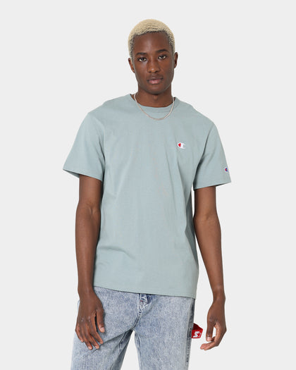 Champion Heritage C Logo T-Shirt Sage Shimmer Green