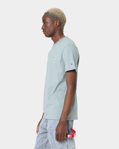 Champion Heritage C Logo T-Shirt Sage Shimmer Green