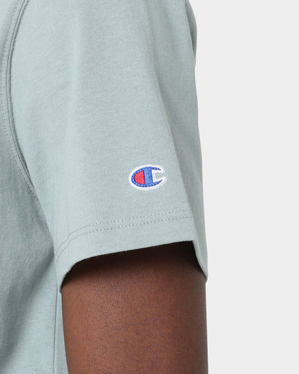 Champion Heritage C Logo T-Shirt Sage Shimmer Green