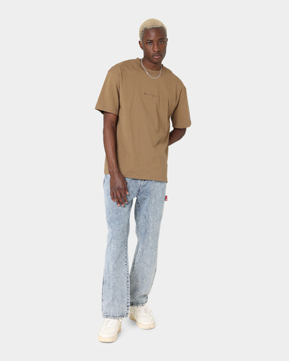 Champion Heritage New Script T-Shirt Midway Brown