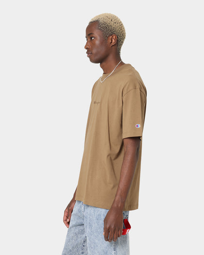 Champion Heritage New Script T-Shirt Midway Brown