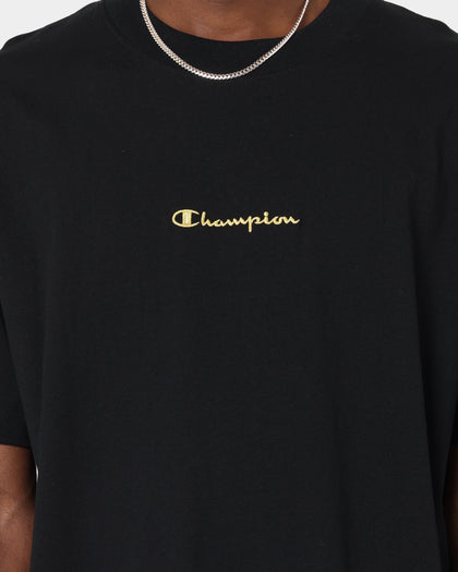Champion Heritage New Script T-Shirt Black/Gold