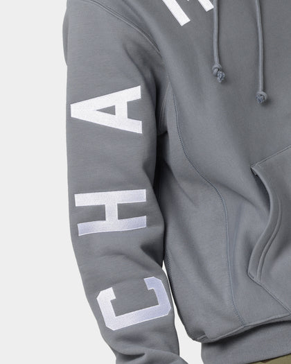 Champion Reverse Weave Arch Logo Hoodie Calico Grey