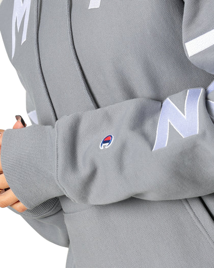 Champion Reverse Weave Arch Logo Hoodie Calico Grey