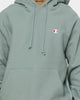 Champion Reverse Weave C Logo Hoodie Sage Shimmer Green