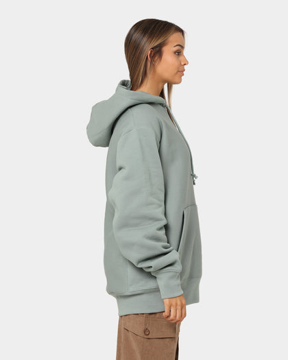 Champion Reverse Weave C Logo Hoodie Sage Shimmer Green