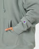 Champion Reverse Weave C Logo Hoodie Sage Shimmer Green