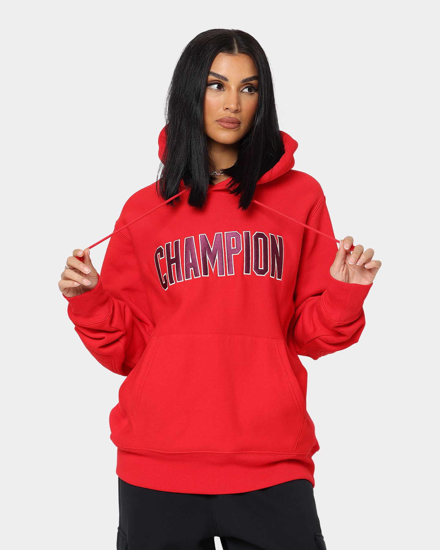 希少！プレミアムREVERSE WEAVE Champion Reverse Weave Collegiate Heritage Hoodie Scarlet
