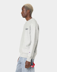 Champion Reverse Weave Collegiate Heritage Padded Crewneck Oxford Heather