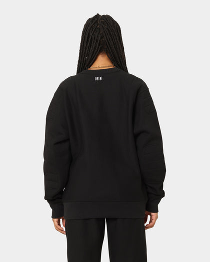 Champion Reverse Weave Collegiate Padded Crewneck Black/Gold