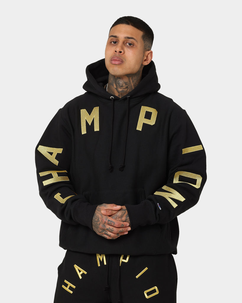 Culture Kings Black Hoodie Mens Champion Culture Kings
