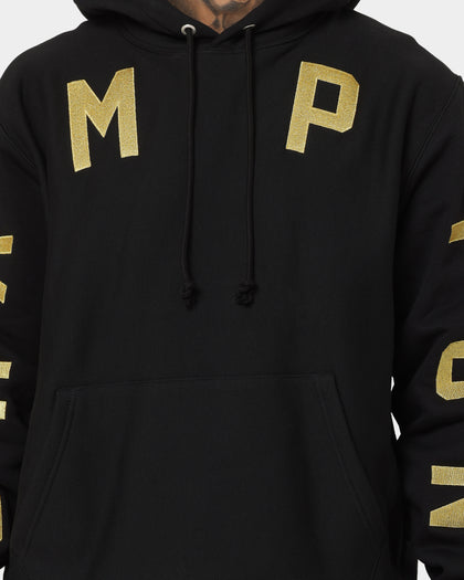 Champion Reverse Weave Large Arch Hoodie Black/Gold
