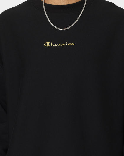 Champion Reverse Weave Relaxed Hem Crewneck Black/Gold